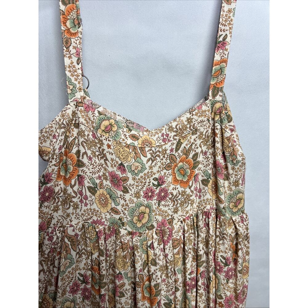 NATURAL LIFE Floral Sundress in Cream, Green & Rust - Picture 3 of 10